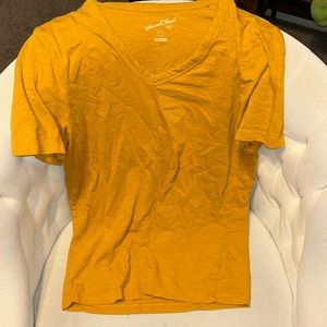 Yellow V Neck Shirt